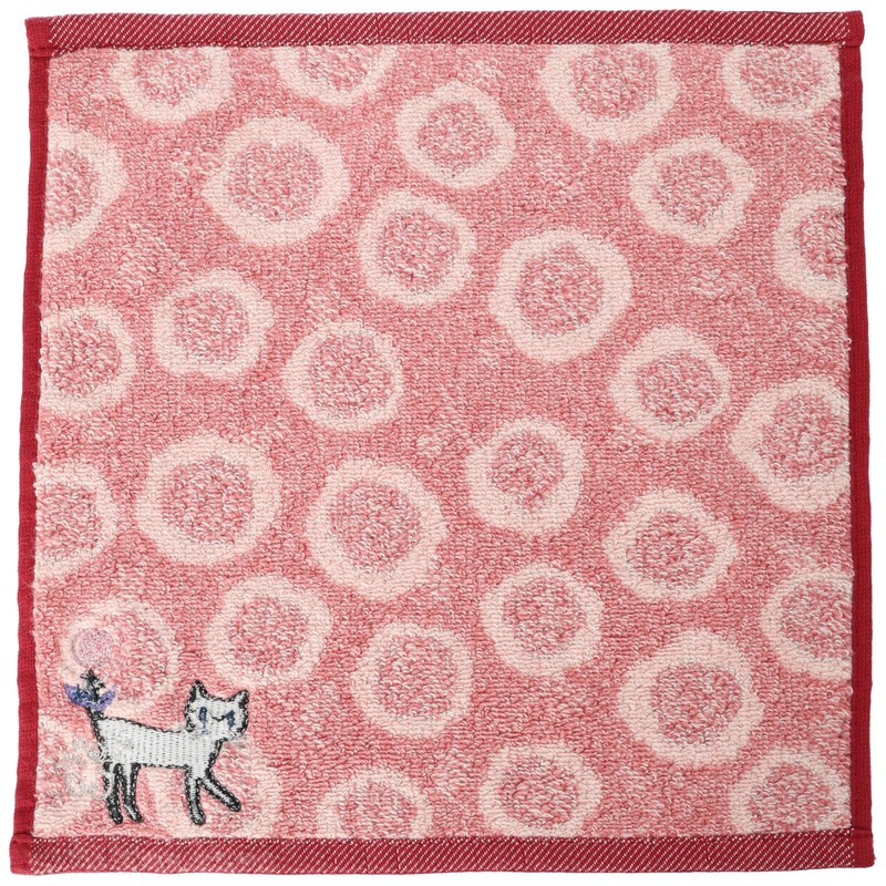 Noah Family Towel Handkerchief, Rosy Cat, Women's, Approx. 9.8 x