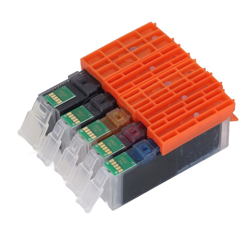 5 Color Printer Ink Cartridge Set Fluent Printing Ink Cartridge