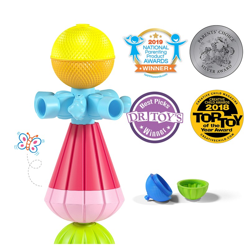 Lalaboom Baby Toy Lalaboom Beads Bag Set 48 Pieces BL460