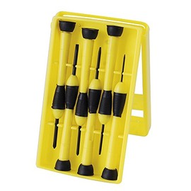 Surtek DJY01 Juego de destornilladores de precisión para joyero combinados, 6 piezas