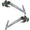 TRQ Driver & Passenger Side Manual Window Regulator Set Compatible