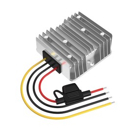 24V to 12V Voltage Converter, DC Converter 24V 12V 20A 240W with Fuse Waterproof, Step Down Converter for Golf Cart LED Light Motor Truck Vehicle Boat Solar System (DC15-40V Wide Input)