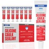 GH1200 18 ML x 8 PCs Silicone Caulk Clear Silicone