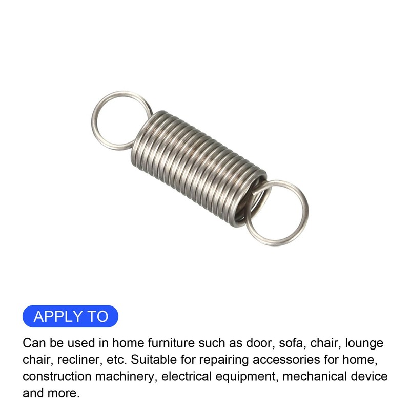 METALLIXITY 10PCS 0.4x4x15mm Stainless Steel Extension Spring Wire for Home