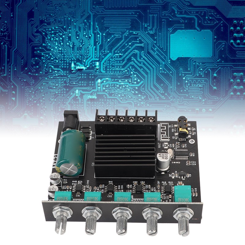ZK MT21 Bluetooth Power Amplifier Board 2.1 Channel DC 12V‑24V