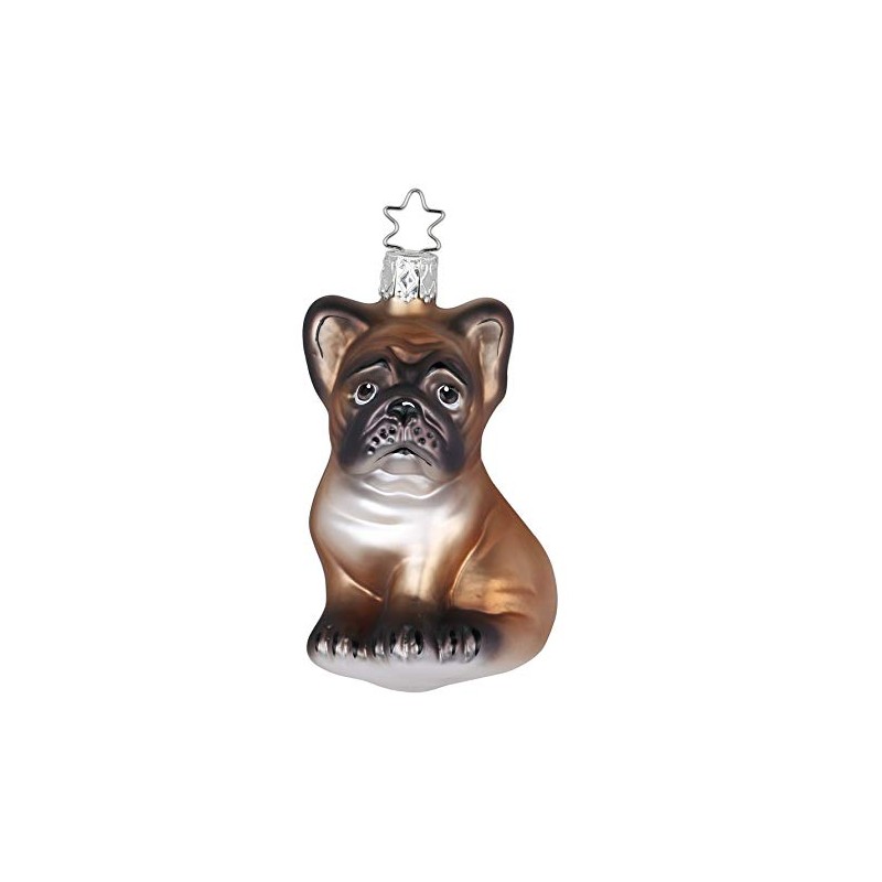 Inge Glas French Bulldog Christmas Tree Decoration