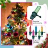 Mudder 60 Count Christmas Replacement Mini Light Bulbs with Base