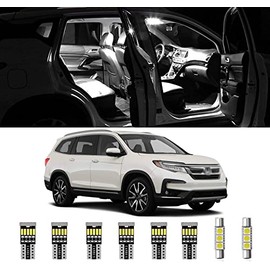 AWALITED 15pcs Pilot Interior LED Lights Kit Ultra Bright Map Dome LED Replacement Bulbs for 2016 2017 2018 2019 2020 2021 2022 Honda Pilot All Cab Sizes