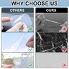 Cipszoely 8 Pcs Electrostatic Windshield Dashcam Stickers, Sturdy Dash Cam