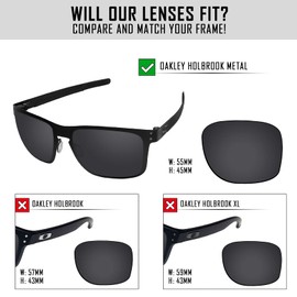 TRUSHELL 16+ Choices Lens Replacement for OAKLEY Holbrook Metal Sunglass Earth Brown - Polarized