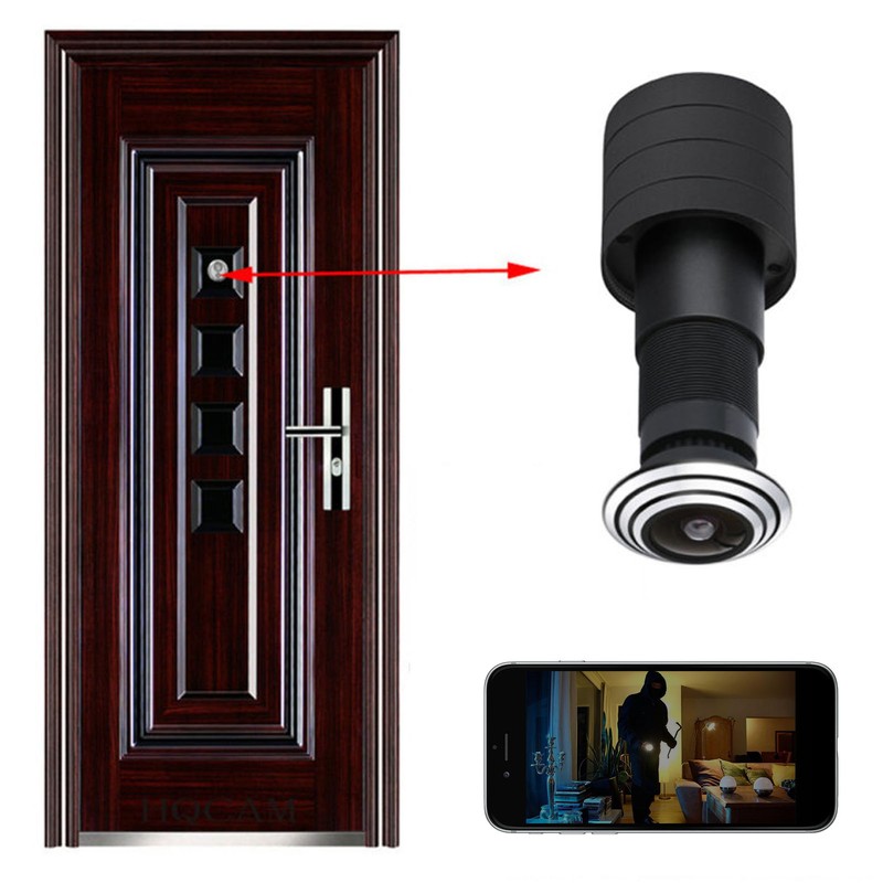 Door Peephole Camera 2MP HD Support Memory Card Storage Cloud