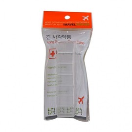 GF Long Rectangular Pill Case (7 compartments) 5ea