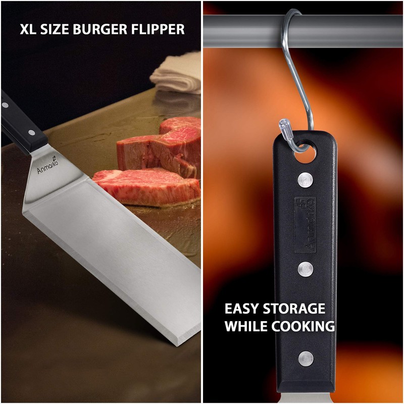 Turner 4x8 Stainless Steel Metal Griddle Spatula - Griddle Accessories