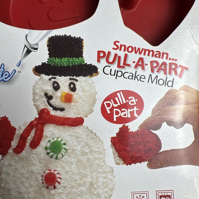 Lifetime Create N Celebrate Christmas Snowman Pull A Part Cupcake
