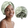 ZXYCLOPS Adjustable double-layer silk satin nightcap, suitable for wrapping hair