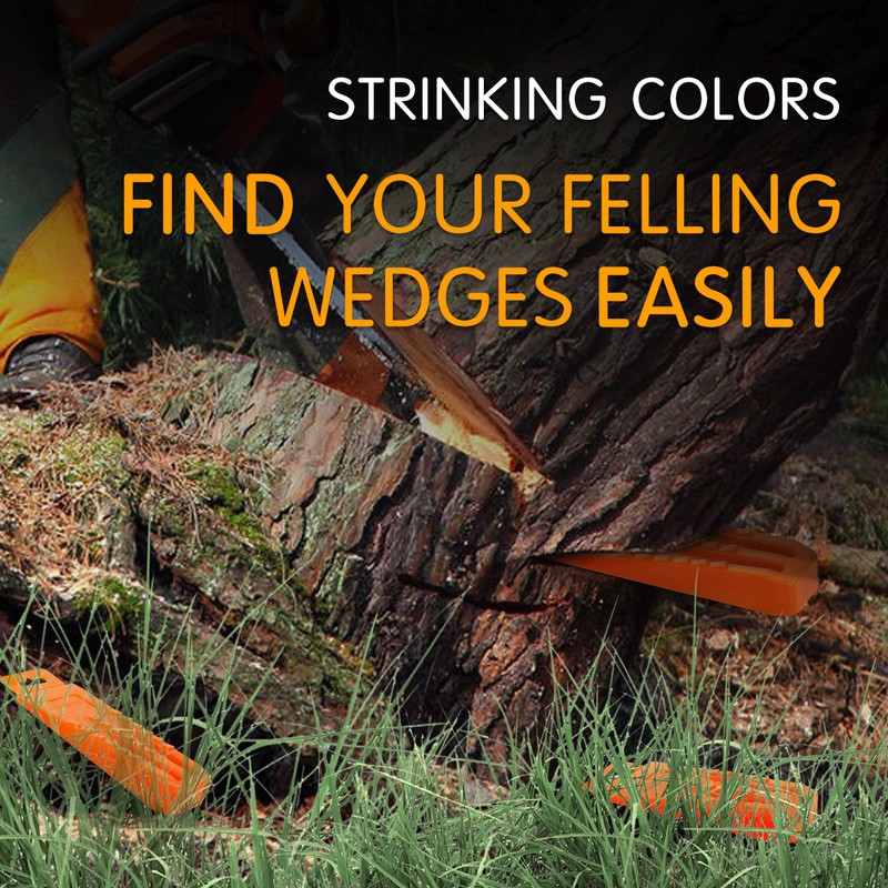 NEO-TEC 6 Pack Tree Felling Wedges, Chainsaw Wedges, 5.5"+8" Tree