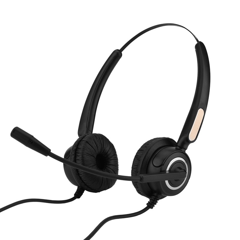 Call Center USB Headset Light Weight Noise Cancelling USB Call