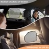 2 Stück Sonnenschutz Auto Baby mit UV-Schutz UPF50+, Universal Sonnenblende