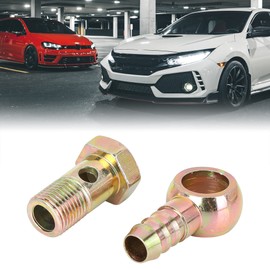 X AUTOHAUX 2 x Brake Hollow Screw Univerisal Automotive Hollow Screw 16 mm Hose Accessories