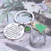 WSNANG Frog Keychain Frog Lovers Gift You Are Braver Stronger