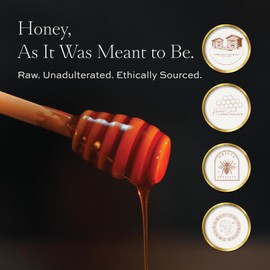 Goldswarm Premium Raw Honey – Pure & 100% Natural Multifloral Exotic Honey from West Africa, Traceable from Hive to Hand, Award-Winning Taste 2025, Non-GMO Natural Sweetener(12 oz Jar)