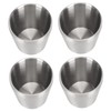 4pcs 304 Stainless Steel Cup Double Layer Insulated Thickened Cup
