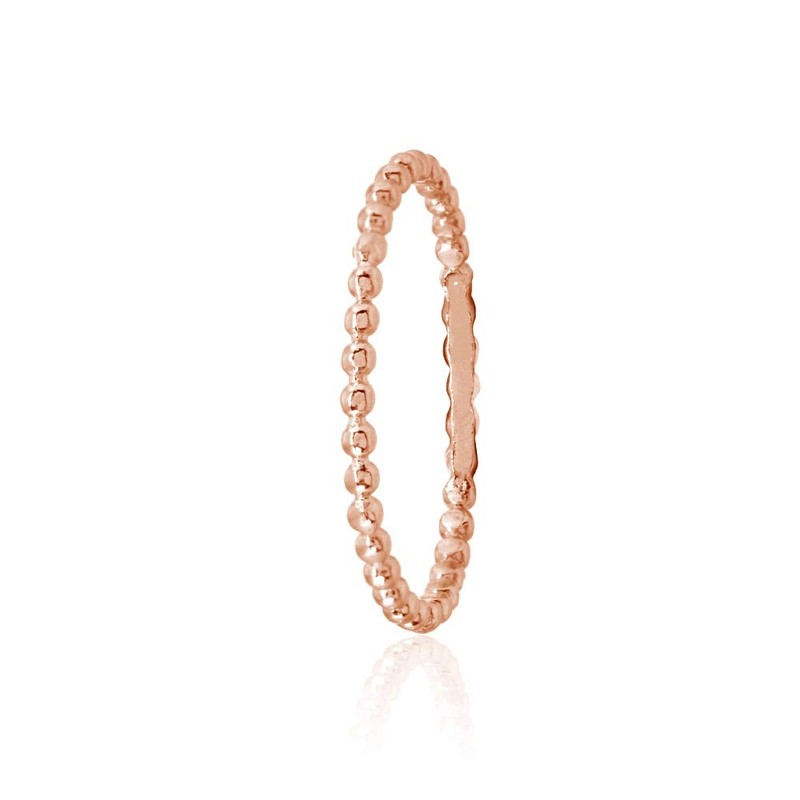 Hoops & Loops Rose Gold Flashed Sterling Silver Polished Thin