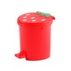 PRETYZOOM Mini Trash Can, Cute Strawberry Trash Can Desktop Rubbish