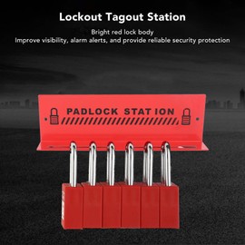 Lockout Station for Logging and Labelling, Wall Lockout Station, Padlock Holder Loto Station Loto Station for Security Lockout Padlock