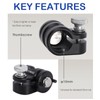 NICEYRIG Ultralight 15mm Rod Clamp Rail Extension for ARRI /
