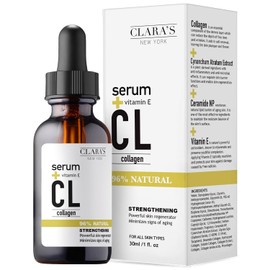 7 X Suero facial de colágeno con ceramida, ácido hialurónico, vitamina E para reafirmar, rellenar y reducir las líneas finas, 30 ml/1 fl oz Fabricado en EE. UU.