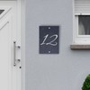 laser-diele Slate House Number - Name Plate Front Door -