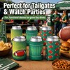 Nuanchu 12 Pcs Football Can Cooler Sleeves Collapsible Beer Drink
