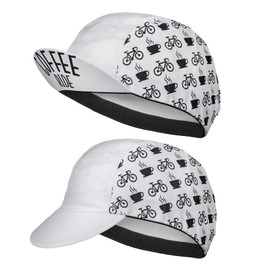 TENDER LIHOME Gorra De Ciclismo Transpirable Ciclista Bicicleta de Secado ráido Abajo del Casco Bici Ruta MTB Enduro elástica antisudor (Poliéster, Blanco)