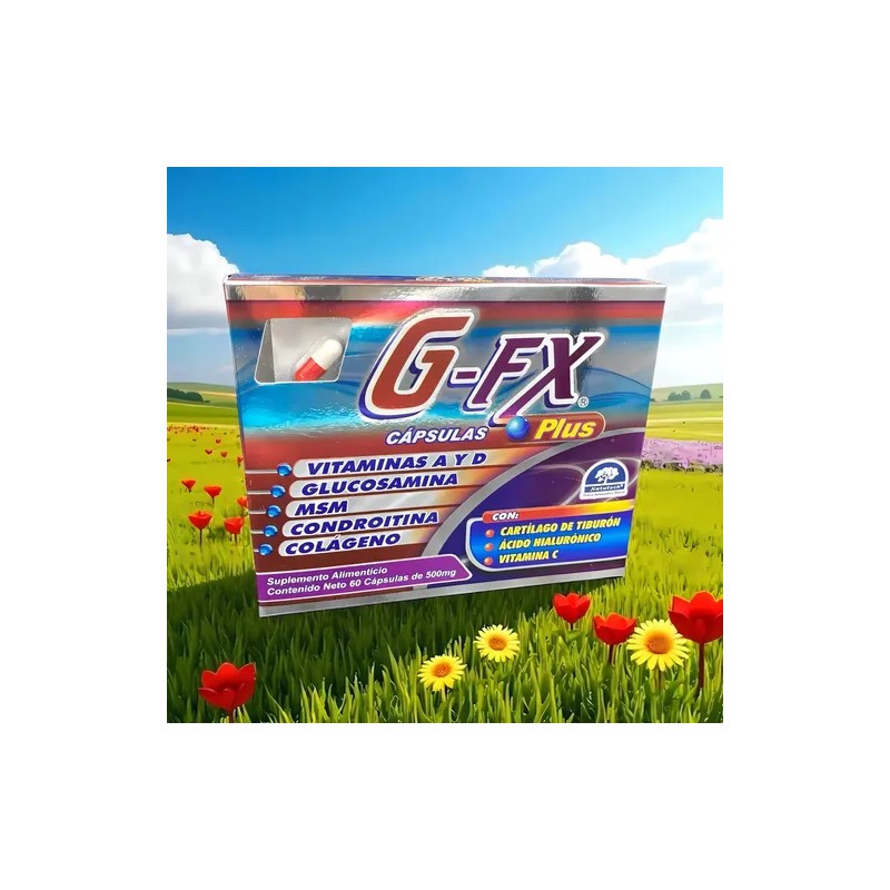 Gfx G-fx Plus 2 Caja C/60 Caps Articulaciones Glucosamina Sabor