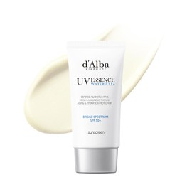 d'alba Piedmont Protector solar Waterfull Essence de trufa blanca italiana, cuidado de la piel vegano, protector solar ligero con amplio espectro SPF 50+, brillante, seguro para todo tipo de piel