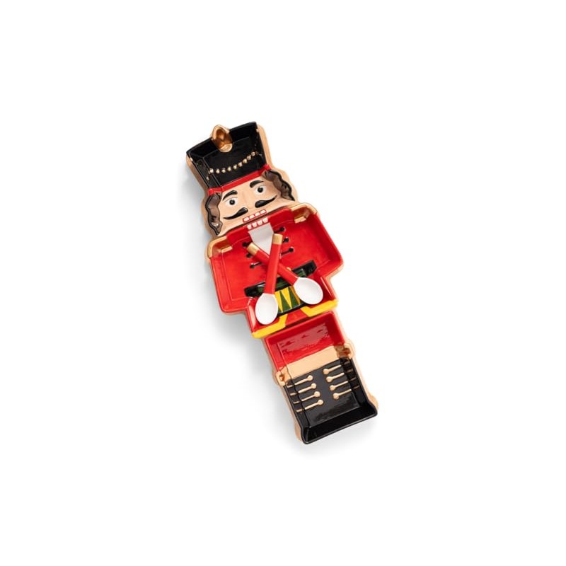 Godinger Nutcracker Plate, Appetizer Plate, Serving Plate, Holiday Tray, Serving
