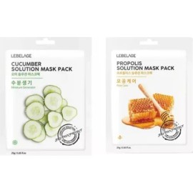 Mascarillas Coreanas De Pepino Y Propleo_ Reafirmantes_20pz Mixta                                                                                     