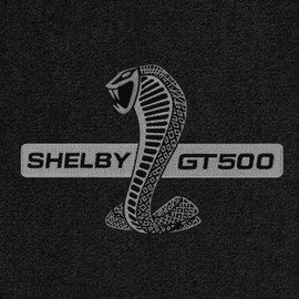 Lloyd Mats Heavy Duty Carpeted Floor Mats for Shelby Mustang 2015-On - Shelby Snake GT 500 (Black, 2PC - Fronts)