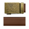 Mission Belt Men's Ratchet Belt - Bronze - Bronze Buckle/Mocha