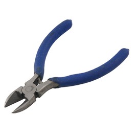 IIVVERR Blue Grip 4.5" Long Side Cutter Diagonal Wire Cutting Pliers Nippers (Blue Grip 4.5' 'Cortador lateral largo Alicates de corte de alambre diagonal Pinzas