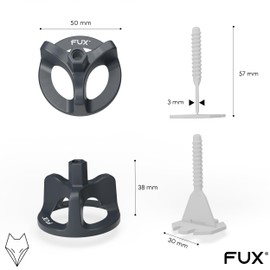 FUX Tile Levelling System 3 mm, Pack of 100 Thread Tabs, Joint Width 3 mm, Tile Tool Tile Laying Aid Tiles Laying System Tilers Accessories Pull Tabs 3 mm (100 Tabs 3 mm)