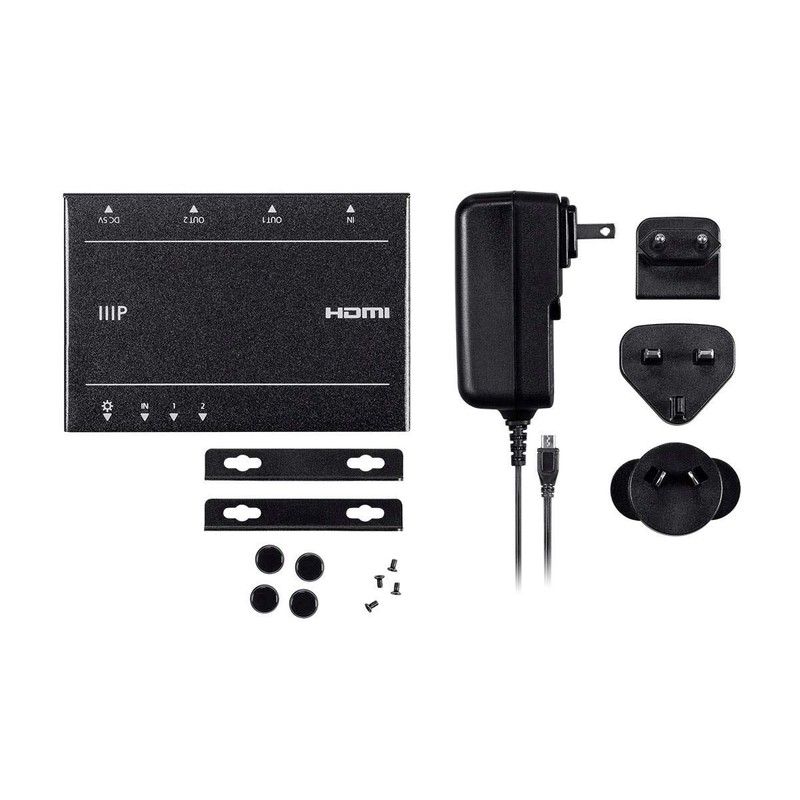 Monoprice Blackbird 4K Pro 1x2 Ultra Slim HDMI Splitter -