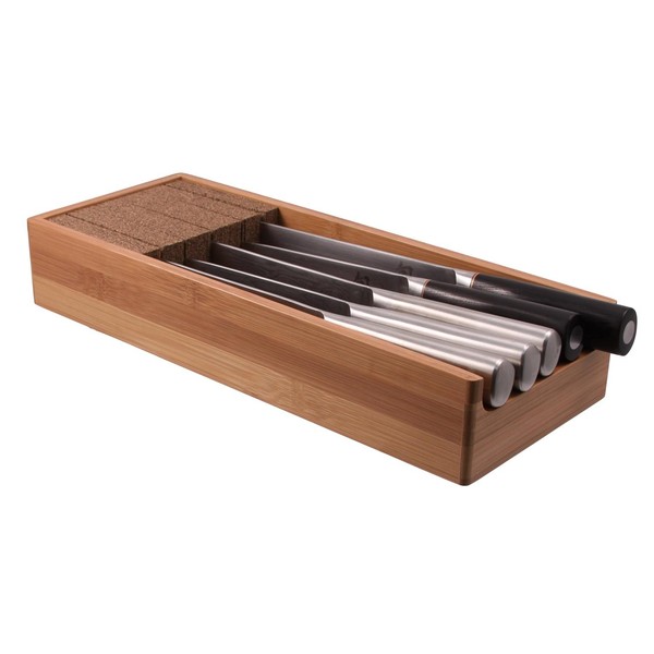 Knifedock - In-drawer Kitchen Knife Storage - The Cork Composite