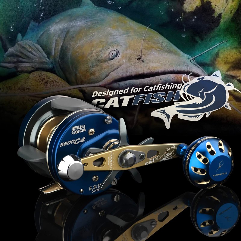 GOMEXUS Power Handle Compatible for Abu Garcia Ambassadeur C3/C4/S/SX 5000-6600