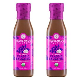 Tessemae's All Natural Salad Dressing - Fresh Flavors for Every Plate 10 Fl. oz (2 pack, CLASSIC BALSAMIC VINAIGRETTE)