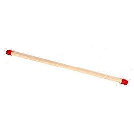 Wooden Pointer, AA-73712-12"(3/8 inch Dowel) Made in USA w/red Rubber end caps only on Both Ends, Perfect for Smart Board Screen. The Short Pointer is Specially Made for Children Book Reading.