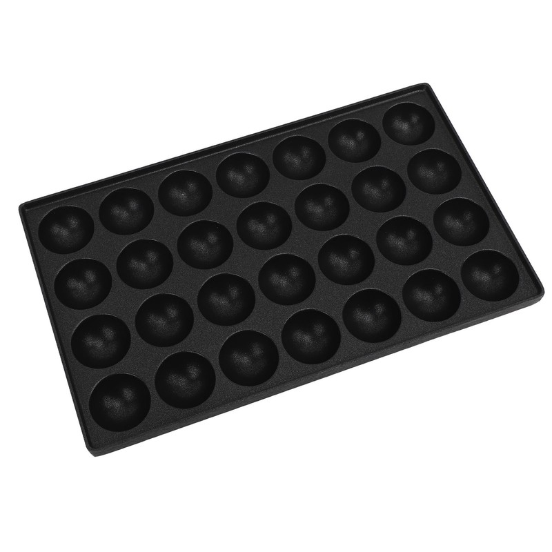28 Holes Takoyaki Maker Octopus Meatballs Baking Tray Nonstick Kitchen