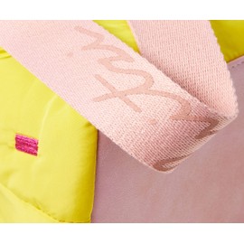 Fritzi aus Preussen Izzy Mini Pink Puffy Nylon Crossbody Bag Sun Yellow