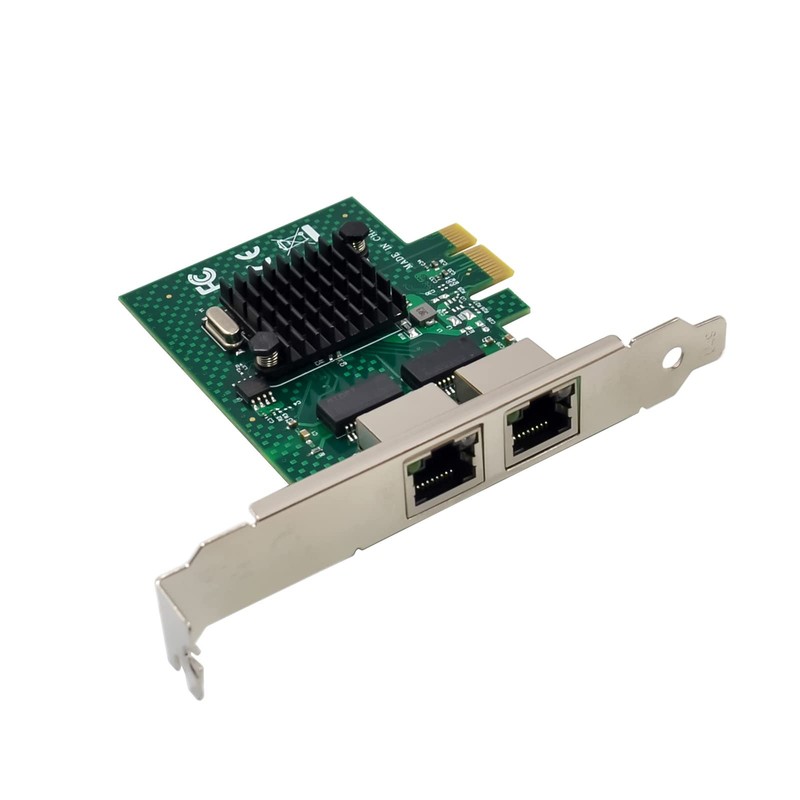 Dual-Port PCIe Gigabit Ethernet Server Adapter with NetXtreme BCM5720-2P Chipset